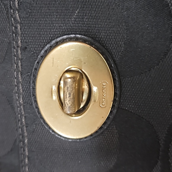 Coach Signature Front Turn Lock Bag - Picture 5 of 17